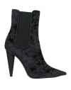 Ras Woman Ankle Boots Black Size 10 Textile Fibers In Black