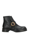Ras Woman Ankle Boots Black Size 8 Leather