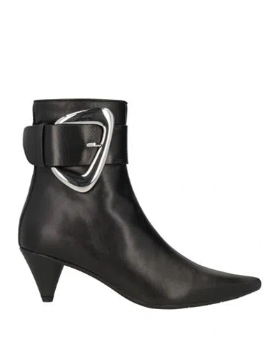 Ras Woman Ankle Boots Black Size 8 Leather