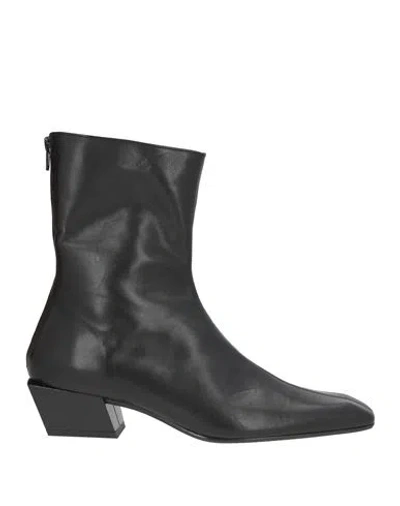Ras Woman Ankle Boots Black Size 8 Leather In Multi