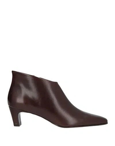 Ras Woman Ankle Boots Chocolate Brown Size 9 Leather