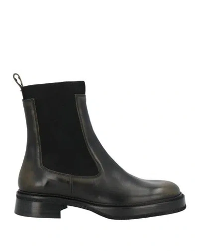 Ras Woman Ankle Boots Dark Green Size 8 Leather