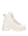 Ras Woman Ankle Boots Off White Size 7 Leather