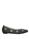 Ras Woman Ballet Flats Black Size 5 Textile Fibers