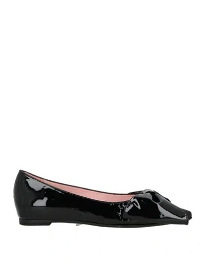Ras Woman Ballet Flats Black Size 7 Leather
