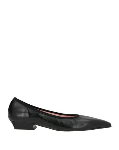 Ras Woman Ballet Flats Black Size 7 Leather