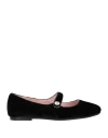 Ras Woman Ballet Flats Black Size 7 Textile Fibers