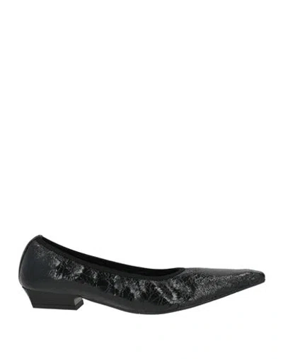 Ras Woman Ballet Flats Black Size 8 Leather