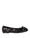Ras Woman Ballet Flats Black Size 8 Textile Fibers