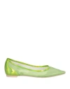 Ras Woman Ballet Flats Lime Green Size 8 Textile Fibers
