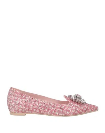 Ras Woman Ballet Flats Pink Size 6 Textile Fibers