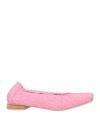 Ras Woman Ballet Flats Pink Size 7 Textile Fibers In Pink