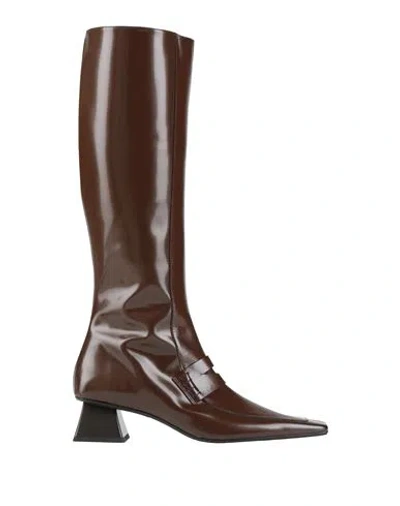 Ras Woman Boot Chocolate Brown Size 9 Leather