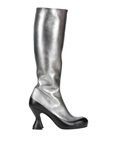 Ras Woman Boot Grey Size 7 Leather
