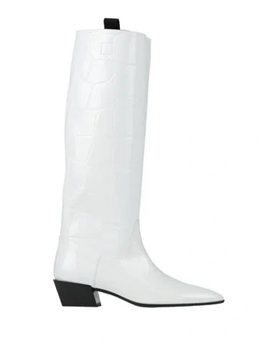 Ras Woman Boot White Size 6 Leather