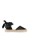 Ras Woman Espadrilles Black Size 7 Textile Fibers