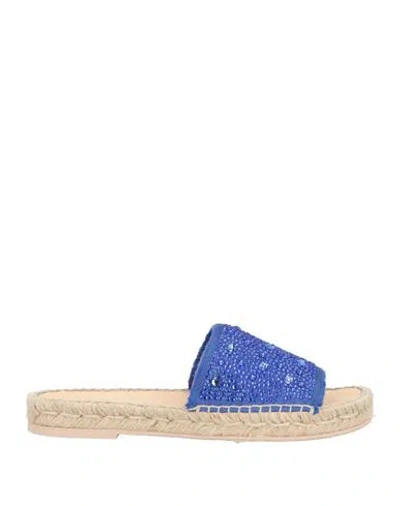Ras Woman Espadrilles Blue Size 7 Textile Fibers