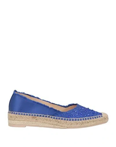 Ras Woman Espadrilles Blue Size 8 Textile Fibers