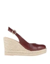 Ras Woman Espadrilles Dark Brown Size 11 Calfskin