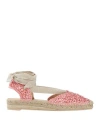 Ras Woman Espadrilles Pink Size 7 Synthetisches Material In Multi
