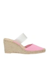 Ras Woman Espadrilles Pink Size 8 Leather, Plastic In Pink