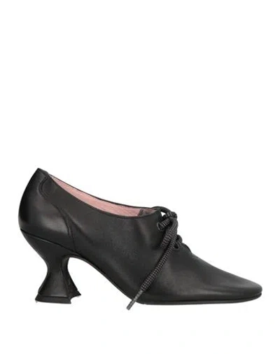 Ras Woman Lace-up Shoes Black Size 7 Leather