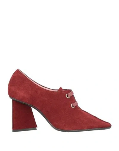 Ras Woman Lace-up Shoes Brick Size 7 Leather