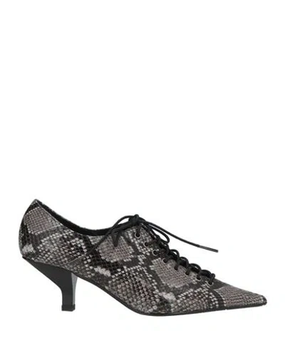 Ras Woman Lace-up Shoes Black Size 7 Leather