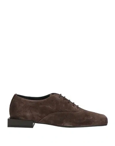 Ras Woman Lace-up Shoes Brown Size 7 Leather