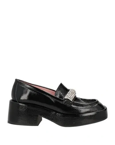 Ras Woman Loafers Black Size 7 Leather