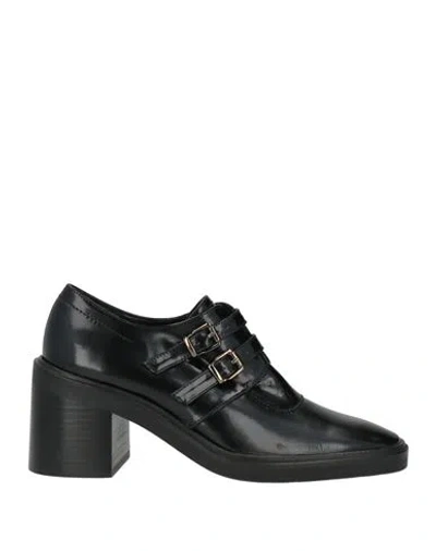 Ras Woman Loafers Black Size 7 Leather In Multi