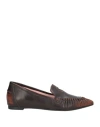 Ras Woman Loafers Dark Brown Size 8 Leather
