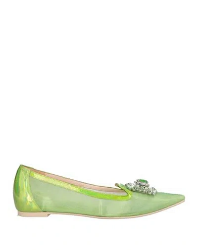 RAS RAS WOMAN LOAFERS LIME GREEN SIZE 8 SYNTHETISCHES MATERIAL