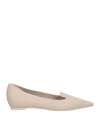 Ras Woman Loafers Taupe Size 8 Leather In Grey