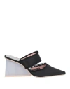 Ras Woman Mules & Clogs Black Size 9 Textile Fibers