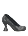 Ras Woman Pumps Black Size 7 Leather