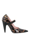 Ras Woman Pumps Black Size 7 Leather In Black