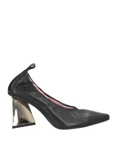 Ras Woman Pumps Black Size 8 Leather