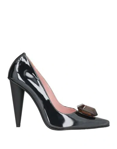 Ras Woman Pumps Black Size 8 Leather