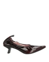 Ras Woman Pumps Burgundy Size 8 Textile Fibers
