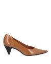 Ras Woman Pumps Camel Size 8 Leather In Beige