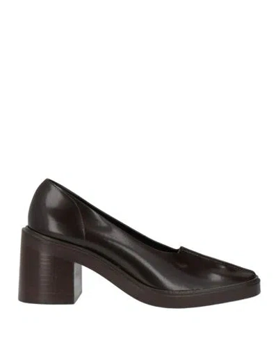 Ras Woman Pumps Dark Brown Size 7 Leather In Multi