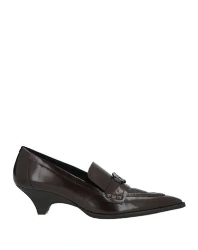 Ras Woman Pumps Dark Brown Size 8 Leather