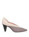 Ras Woman Pumps Grey Size 6 Leather