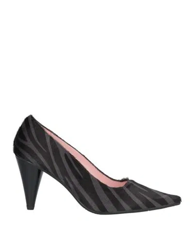 Ras Woman Pumps Grey Size 8 Leather