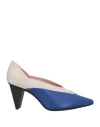 Ras Woman Pumps Navy Size 8 Leather In Navy