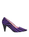 Ras Woman Pumps Purple Size 8 Leather