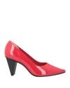 Ras Woman Pumps Red Size 8 Leather