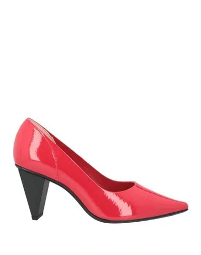 Ras Woman Pumps Red Size 8 Leather