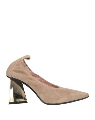 Ras Woman Pumps Sand Size 7.5 Leather